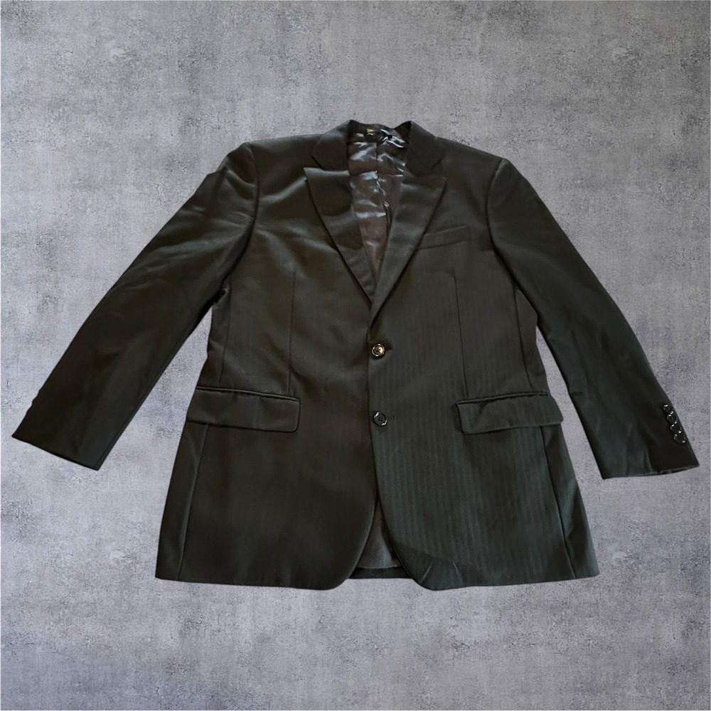 Brooks Brothers 1818 Madison Blazer Men 42R Black Saxon Wool Sport Coat 2-Button